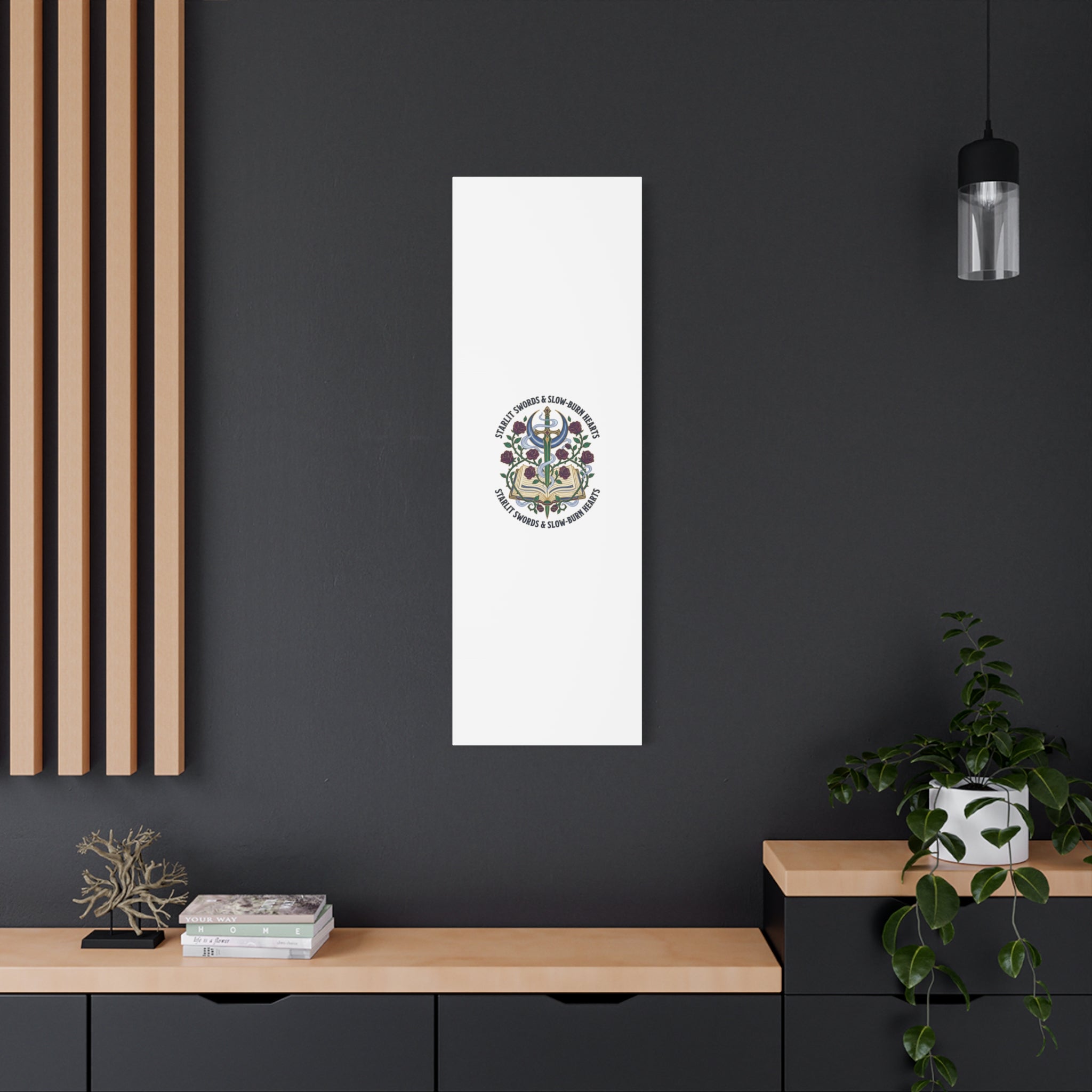 Starlit Swords & Slow‑Burn Hearts Canvas | Romantasy, Book Lover Art