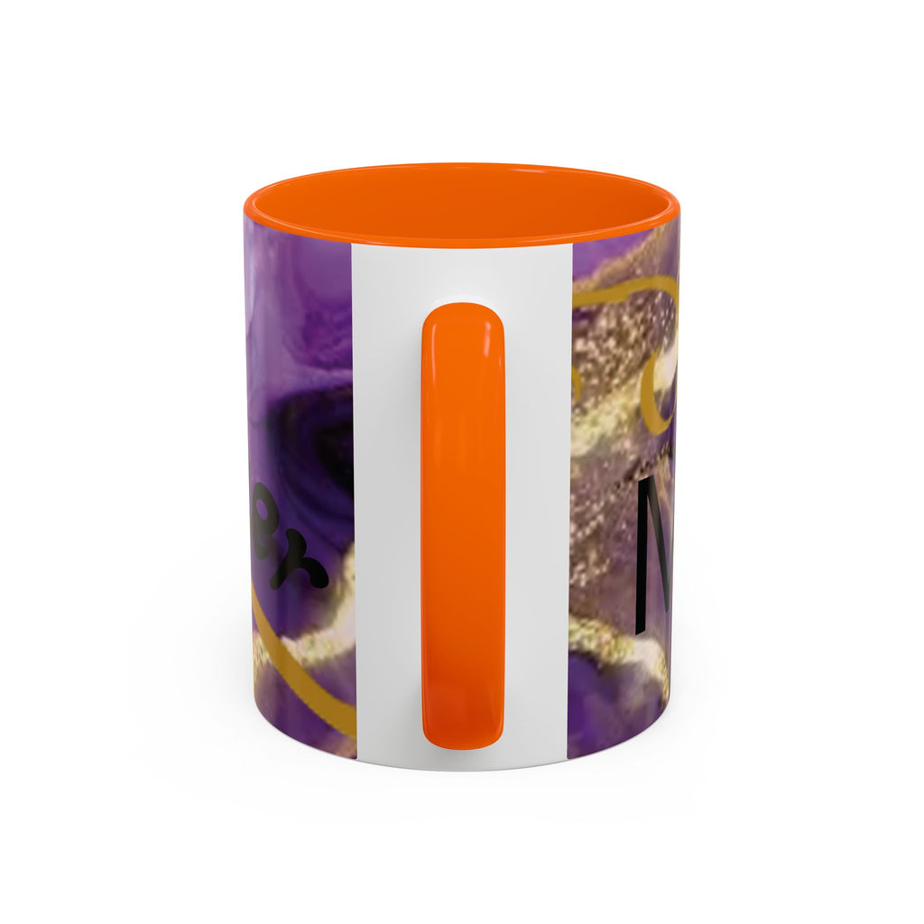 Best Mom Ever Accent Coffee Mug — Purple Floral Mother’s Day Gift (11/15oz)