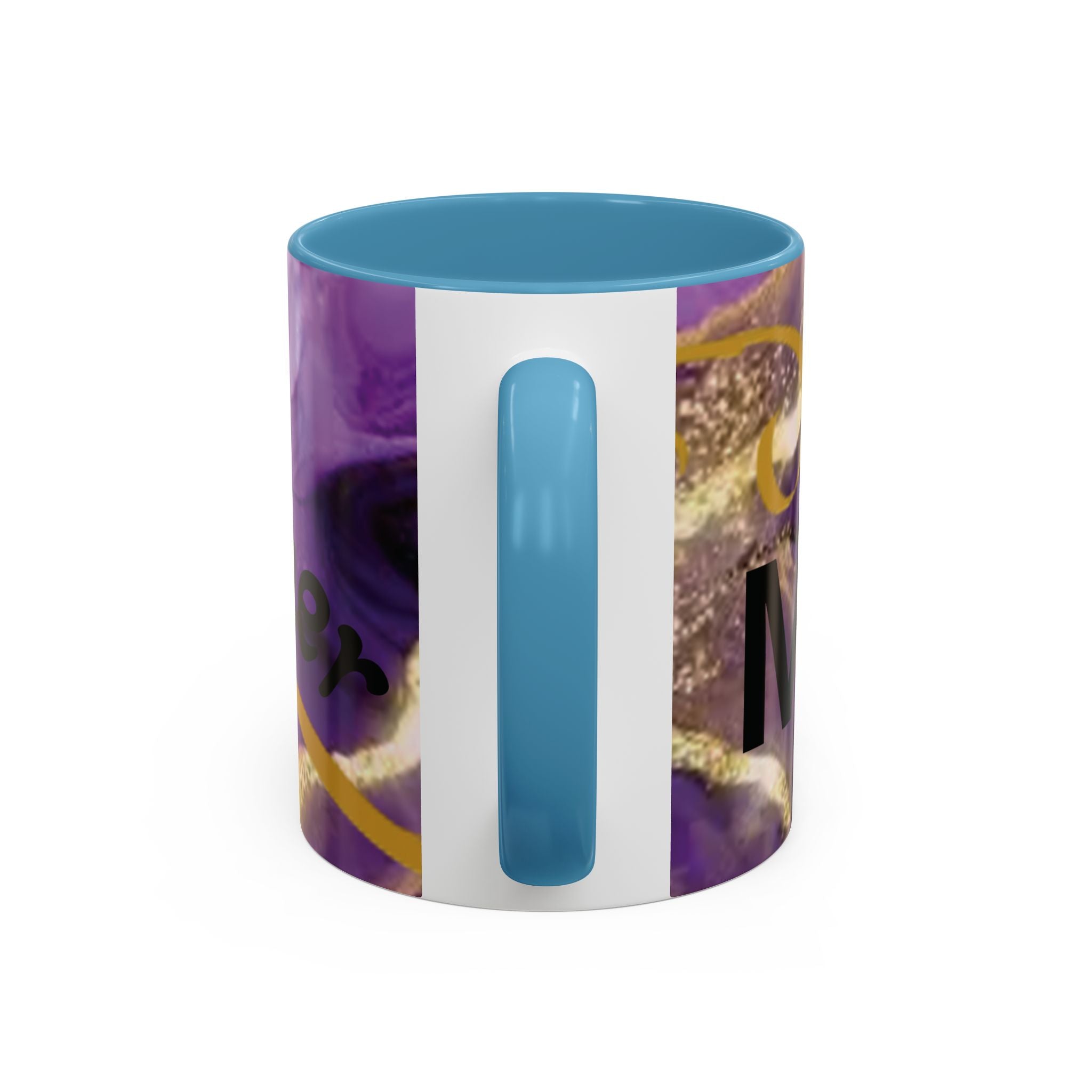 Best Mom Ever Accent Coffee Mug — Purple Floral Mother’s Day Gift (11/15oz)