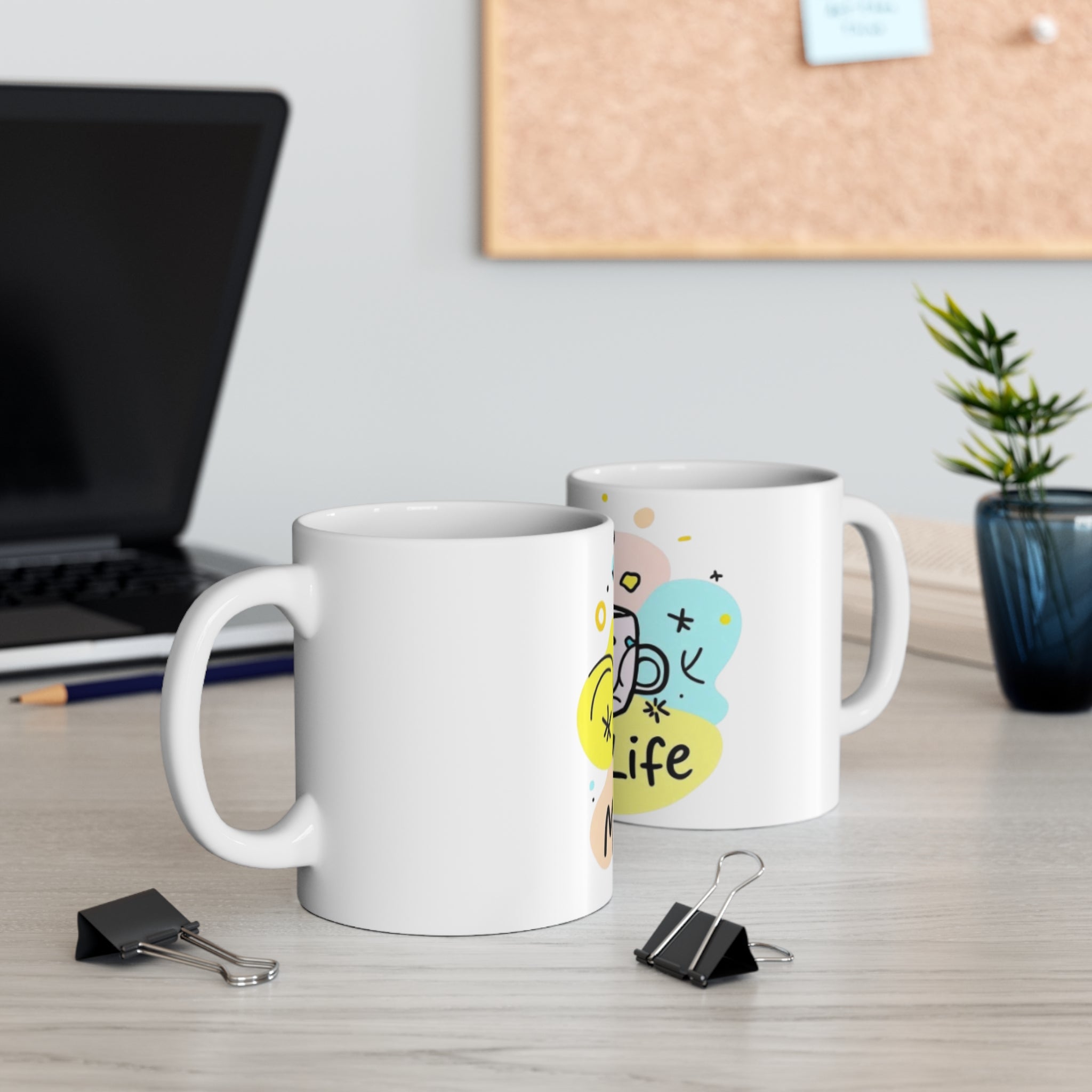 Mom Life Coffee Mug — Cute 11oz Tea Cup Design