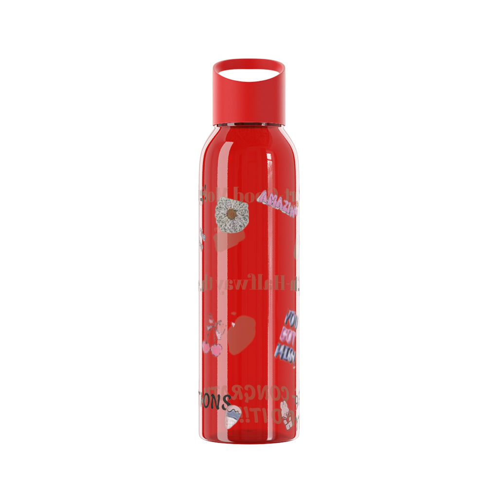 Motivational Sky Water Bottle — 'You Can Do This' Progress Time-Marker Bottle 21.9 oz