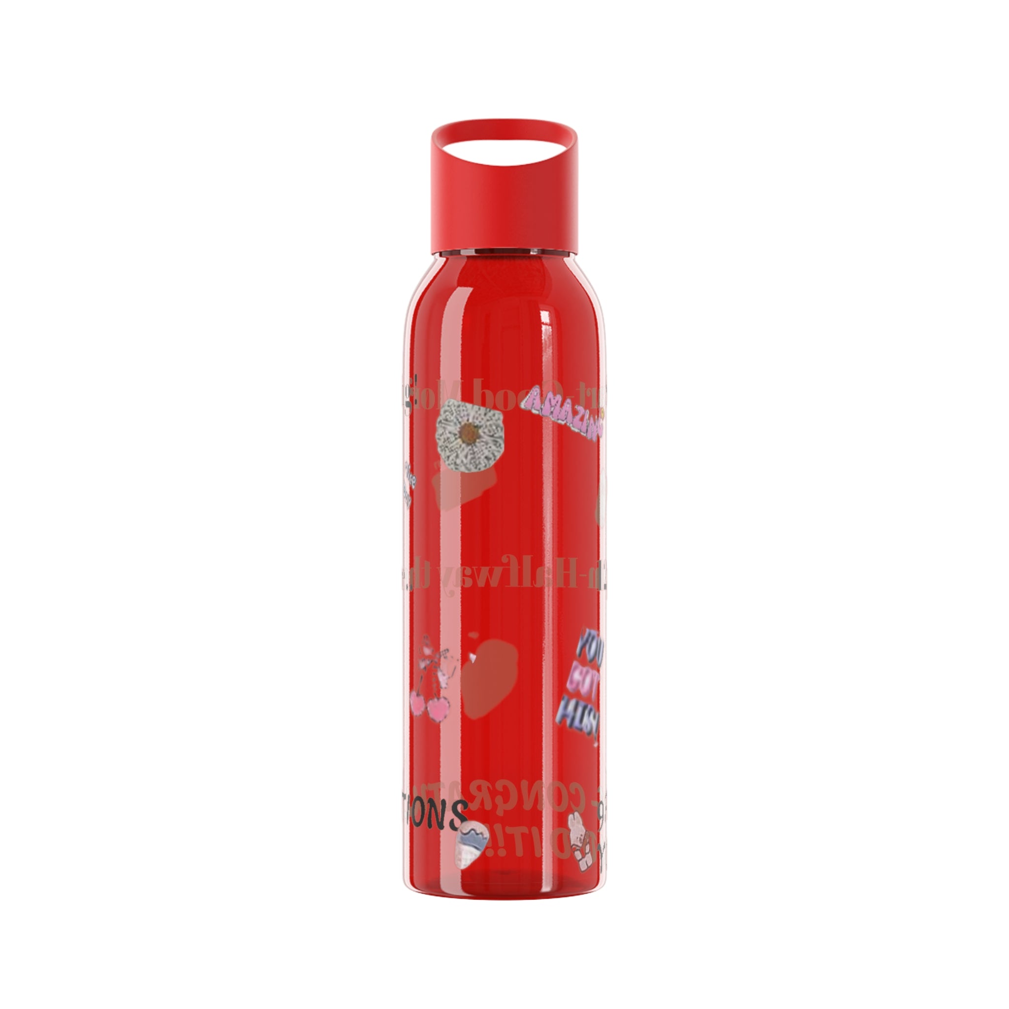 Motivational Sky Water Bottle — 'You Can Do This' Progress Time-Marker Bottle 21.9 oz