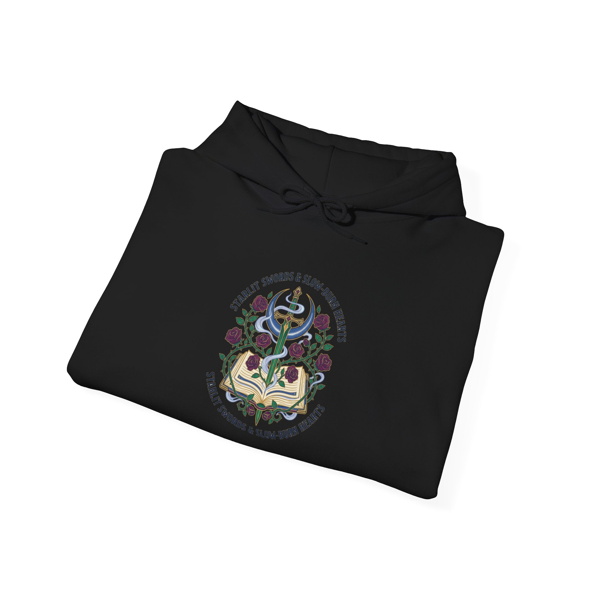 Enchanted Reader Crest Hoodie | Romantasy, Book Lover, Gothic