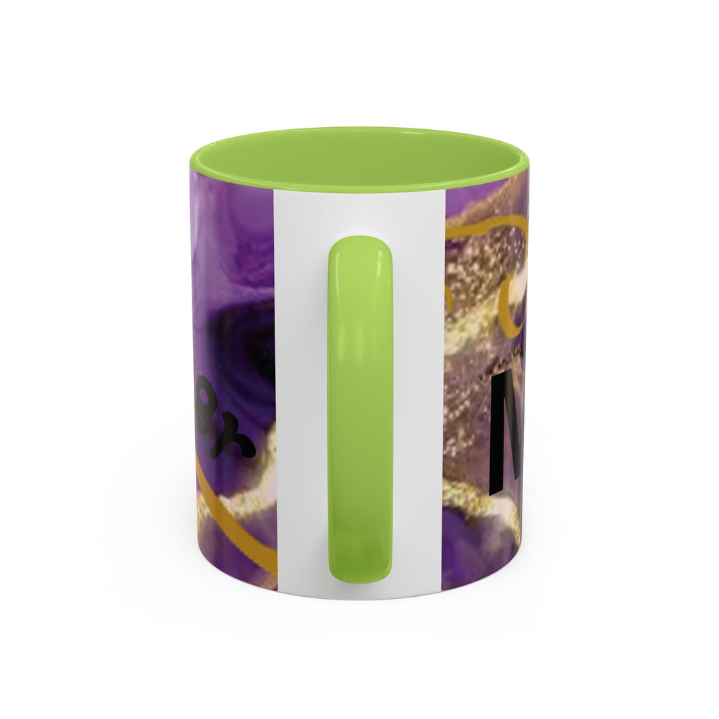 Best Mom Ever Accent Coffee Mug — Purple Floral Mother’s Day Gift (11/15oz)