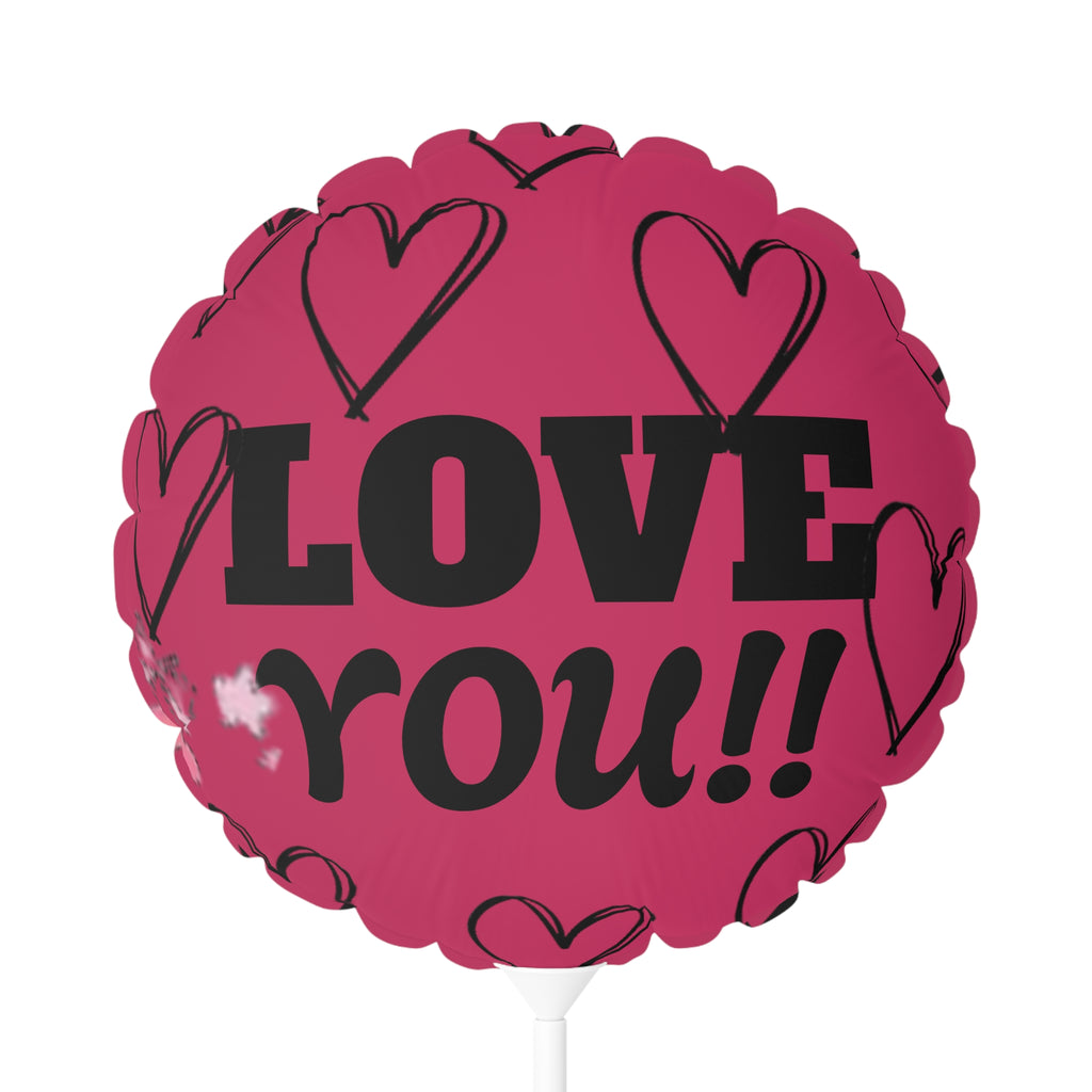 Best Nana Ever Balloon – 11" Round/Heart-Shaped "Love You" Foil Balloon