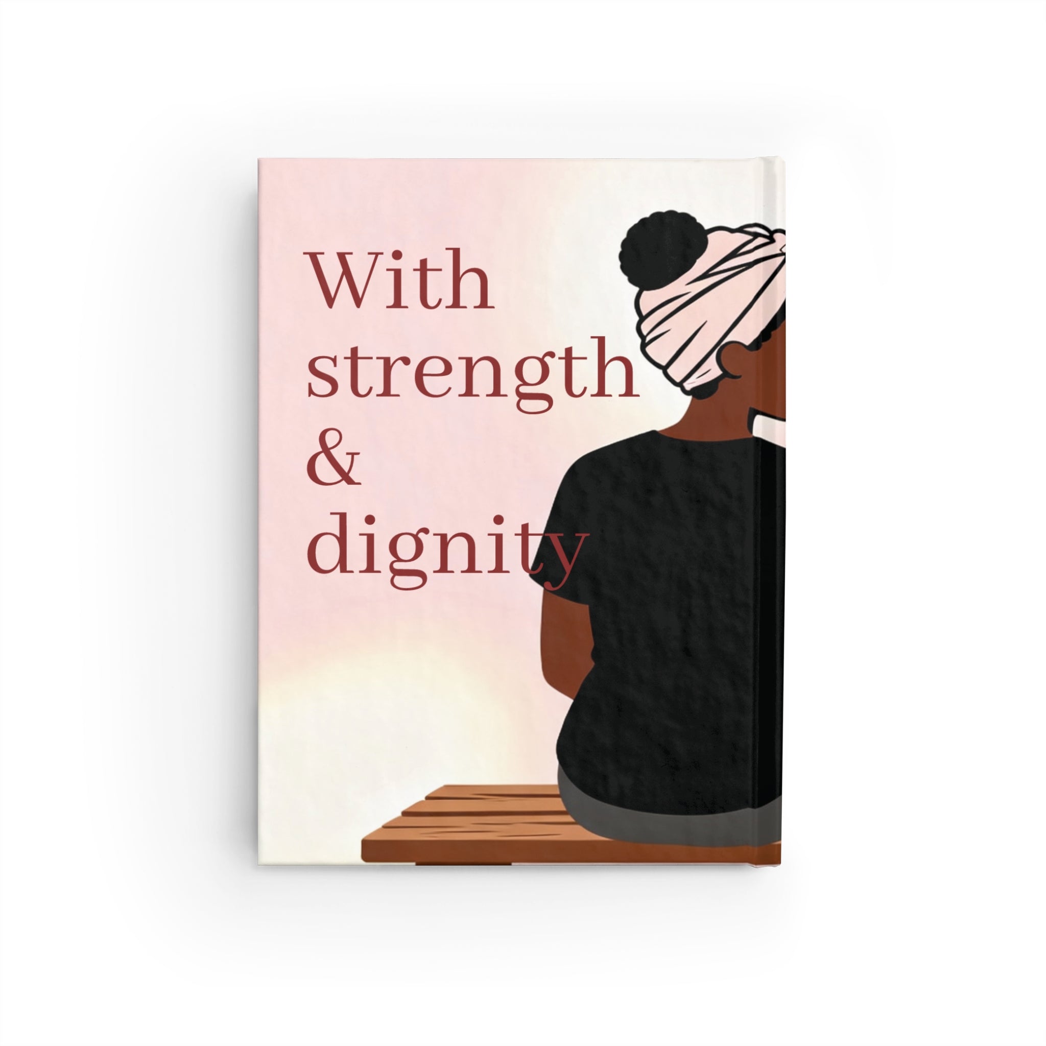 Journal — "She Is Clothed" Inspirational Ruled Notebook (With Strength & Dignity)