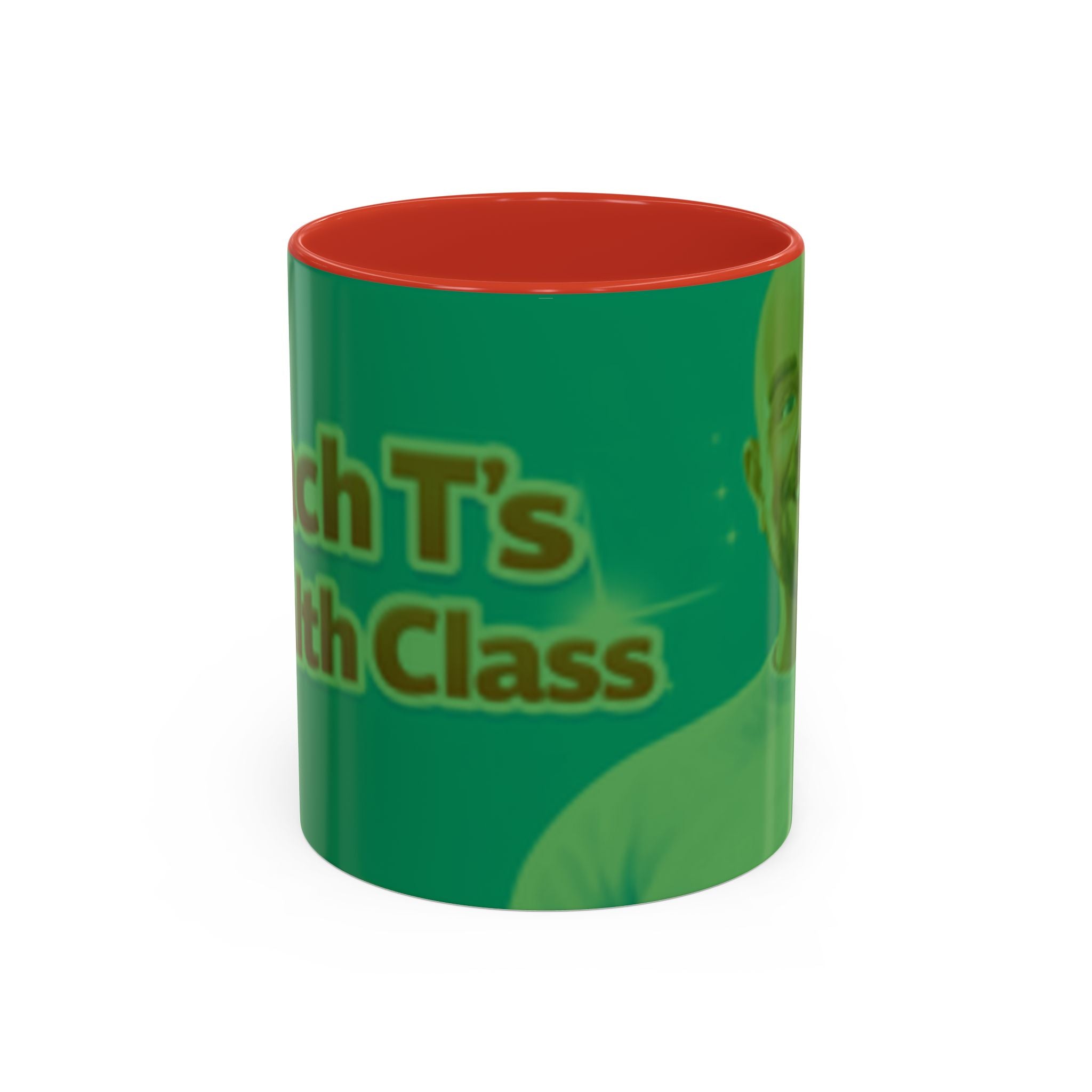 Funny Teacher Coffee Mug — "Coach T's High Class" Accent Ceramic Mug