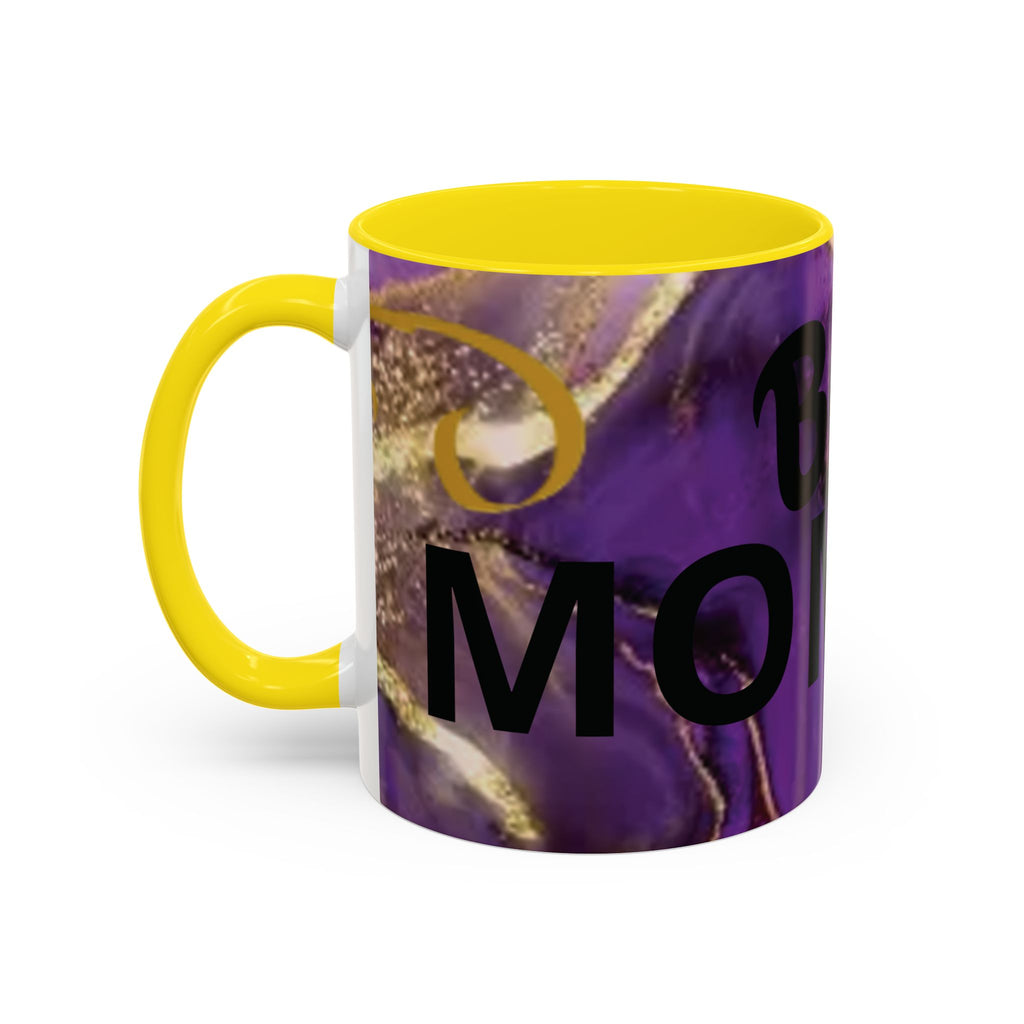 Best Mom Ever Accent Coffee Mug — Purple Floral Mother’s Day Gift (11/15oz)